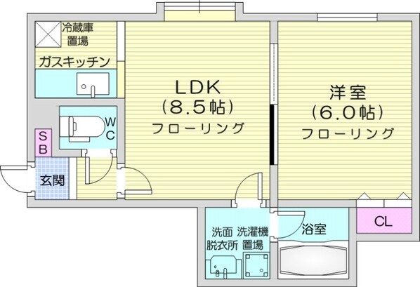 幌平橋駅 徒歩11分 2階の物件間取画像